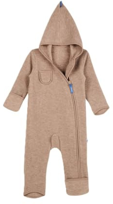 Finkid Puku Wool Wollfleeceoverall mit Zwergenkapuze für Mädchen und Jungen