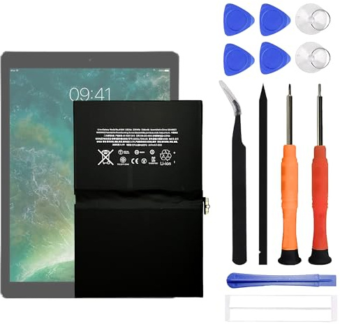 VUXYIT A1664 Compatible with iPad Pro 9.7 2016, iPad6.3 iPad6.4 Replacement Battery for A1673 A1674 A1675 with Repair Tool Kit