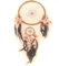 Traumfänger - Dreamcatcher mit farbigem Netz, Verschiedene Durchmesser, klein und groß (ca. 30 cm)