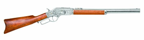 DENIX Erwachsene Winchester Rifle Gravur 1873 Cal 44, 40 Gefälschte Waffenreplik, schwarz, One Size