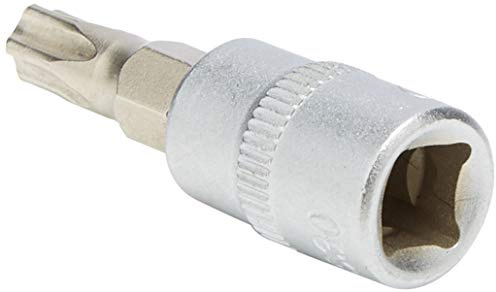 KS Tools 911.1706 1/4 Bit-Stecknuss, Fünfstern mit Stirnlochbohrung, TS30, aus 911.4500