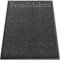 TrendMakers Dirt Stopper Door Mats | Machine Washable Heavy Duty Barrier Mats Anti-Slip Dirt Trapper |15 Sizes - Grey/Black - 90 x 150cm - POLYPROPYLENE PILE