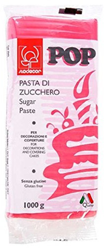 Pasta Di Zucchero Colorata Pop 1 kg Modecor - fucsia