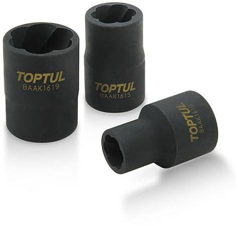 Spezial-Schlag-Stecknuss TOPTUL 1/2 zoll 17 mm für beschädigte Schrauben/Nüssen