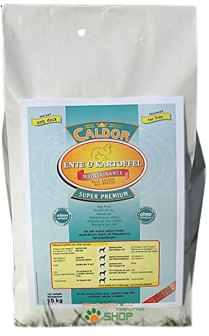 15 kg Caldor Maintenance Ente - Kartoffel | getreidefreies Hunde Trockenfutter | Hundefutter ohne Getreide