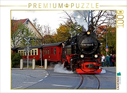 CALVENDO Puzzle Mit der Schmalspurbahn auf den Harzer Brocken 1000 Teile Puzzle quer | Lege-Größe cm Foto-Puzzle für glückliche Stunden