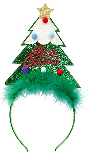 Haarreif * GLITTER WEIHNACHTSBAUM * grün als Verkleidung für Weihnachten und Mottoparty // tolle Verkleidung für eine lustige Motto-Party // Weihnachten Glitzer Kostüm Tiara Weihnachtsbaum Haarreif