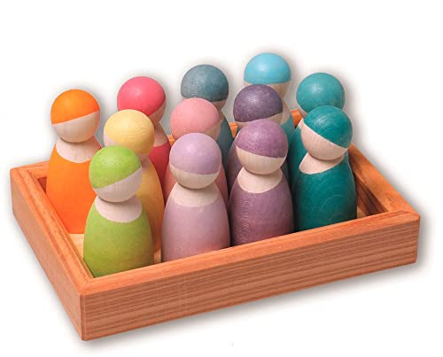 Grimms 10579 12 Regenbogen Freunde pastell