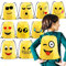 Voarge 10 Stück Kinder Emoji Turnbeutel Rucksack, Gastgeschenke Beutel, für Kindergeburtstag Partytüten Geschenktüte Partyzubehör Mitgebsel