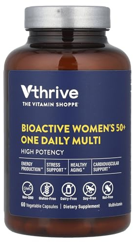 Vthrive BioActive Women 50+ One Daily Multivitamin, 60 Capsules