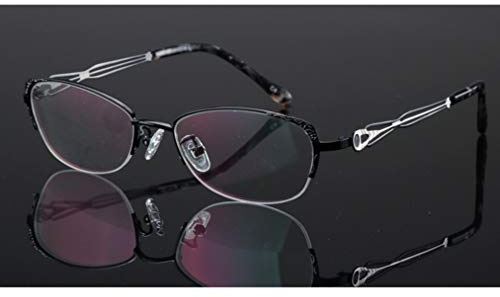 Damenmode Elegante photochrome Lesebrille Dunkelgraue Sonnenbrille mit Metallrahmen Anti-Ermüdungs-Komfort-Brille aus asphärischem Harz mit UV-Schutz