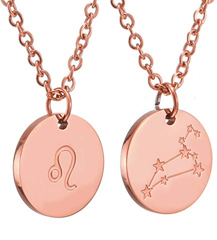 AFSTALR Sternzeichen Kette Gold/Rosegold/Silber für Damen Horoskop Kette Mutter Tochter Freunde Geburtstagsgeschenk