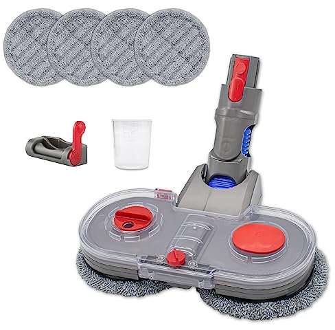 Garbage Fighter Electric Mop Head Attachment for Dyson V7 V8 V10 V11 V15 Wireless Vacuum Cleaner Wet & Dry Mop Cleaning Head Floor Brush Replacement