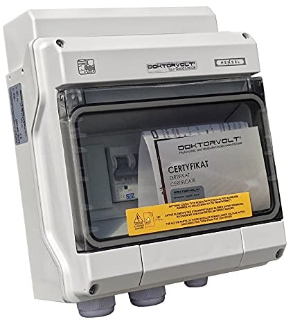 Solar Anschlusskasten PV AC 1x Überspannungsschutz Typ 1/2 1x B16 3P IP65 Doktorvolt 4609