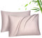 Fittia Ensemble de taies d’Oreiller en Tissu 100% Bambou Lyocell comme de la Soie Naturelle en Couleur Rose avec la Taille 40x60cm