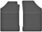 edecor Gummimatten Automatten Gummifussmatten Gummi Fußmatten für Peugeot 206 Bj. 1998 - 2012 VORNE Fahrer-und Beifahrermatte Cc, schwarz