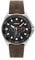 HUGO Multi Zifferblatt Quarz Uhr für Herren Kollektion #Fresh mit Braunes Lederarmband - 1530285