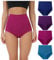 wirarpa Unterhosen Damen Baumwolle Unterwäsche Super Hohe Taille Frauen Slips Mehrpacka5 4er Pack Größe L
