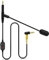 Zosvoses QC45 Boom Mic Compatible with Bose 700, QC25, QC35, QC35 II, QC45 Headphones with Mute and Volume Control for PS4, Xbox One Controller, PC, 6ft