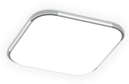 TRMLBE LED Deckenleuchte 24W Deckenlampe mit Bewegungsmelder Radar Sensor Modern Sensorlampe Flurlampe Wandleuchte Ultraslim Lampe für Wohnzimmer Schlafzimmer Küche (24W, Kaltweiß)