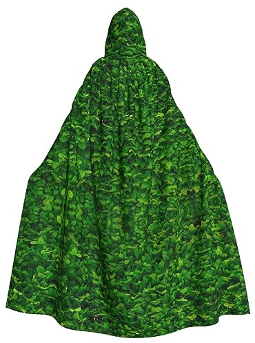 Siulas Umhang mit Kapuze in voller Länge, für Jagd, fliegende Wildtiere, Halloween, Weihnachten, Kostüme, 147,3 cm, Schwarz