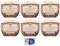 6er-Pack Tesori d’Oriente Crema Corpo Byzantium,Körpercreme Schwarze Rose und Labdanum,300ml + 1er-Pack Kostenlos Felce Azzurra Talkumpuder, 100g-Beutel