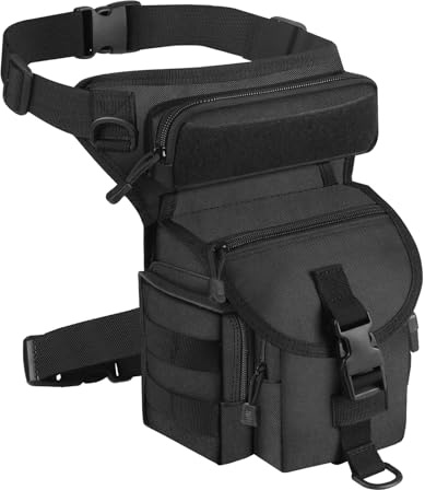 Metalldetektionstasche, Metalldetektor-Hüfttasche, Beintasche, wasserdichte Metalldetektor-Werkzeugtasche, für Outdoor-Metalldetektor-Zubehör (schwarz)