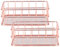 Nordic Simple Rose Gold Panier de rangement en fer forgé Organiseur de bureau 2 pièces (S)