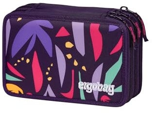 ergobag Maxi Mäppchen Set 40-Teilig, Lyra Bunt- und Filzstifte, Kleingeld Fach, Lineal, Schere AmBärzonas - Lila