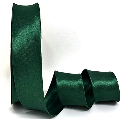 Ribbon Queen Duchess Satin-Schrägband zum Nähen, Nähen, Nähen, Paspeln, Säumen, Quilten, Patchen, Outfits und Handwerk, 30 mm Profi-Qualität, Kieferngrün, 5 m x 30 mm
