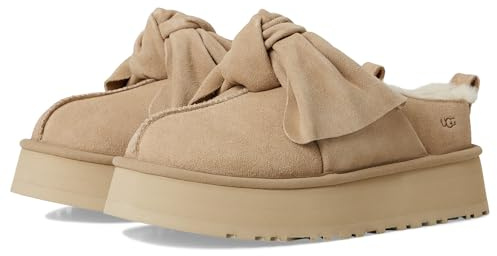 UGG Platform Women's Slip-On Bow Slippers, sand, 8 UK