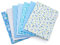 Faden & Nadel Stoffset: 7 Patchwork Stoffe, 100% Baumwolle, 50 x 50 cm, hellblau