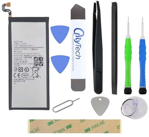 OnlyTech - Premium Replacement Battery for Samsung Galaxy S7 Edge (SM-G935F) - 3600mAh - Same Quality as EB-BG935ABE with 10 Tools Repair Kit
