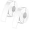 2stk Rollen Etikettenband für Phomemo D30, 40x14mm Selbstklebendes Etikettenband Wasserdichte Thermopapier-Aufkleber Thermoetiketten für Büro Zuhause Schule (Weiß)