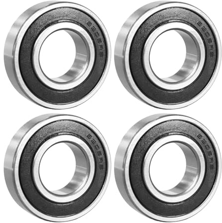 ​​Flewdart 4 Stück 6205 2RS Kugellager 25x52x15mm, 6205-2RS 6205RS abgedichtet aus Kohlenstoffstahl für Maschinen und Werkzeuge​​ (6205-2RS 4pcs)