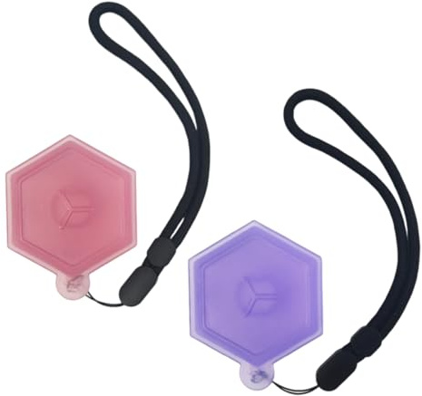 UIEXEA 2 Stück Aufbewahrung Pod Case, Air Aufbewahrung Pod, für Air-Up Duft-Pod/Aroma-Pod sicheren Lagerung von Aroma-Boxen BPA-freie, Rosa + Lila