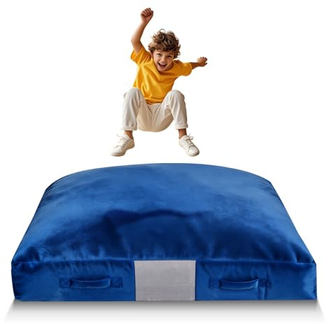 VEVOR Almohadilla de Choque para Niños 1500 x 1500 mm, Crash Pad Sensorial Infantil Impermeable, Antideslizante con Funda Lavable, Espuma de Alta Densidad para Sala de Estar, Preescolar, Zona de Juego