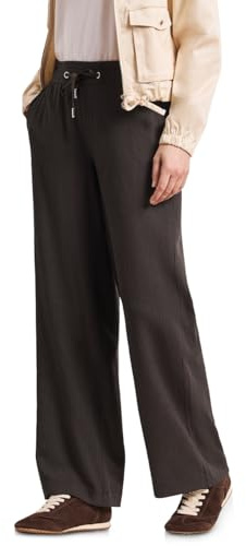 Street One Damen High Waist Wide Leg Hose im Casual Fit 3817775