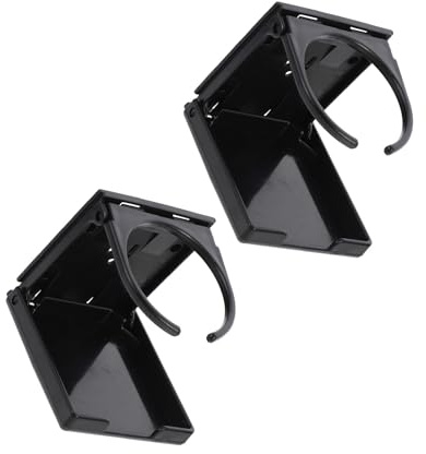 SHINEOFI Portavasos para Futbolín y Oficina en Abs Negro, Soporte para Tazas y Latas Instalación Fácil, Adecuado para Juegos y Trabajo en Casa