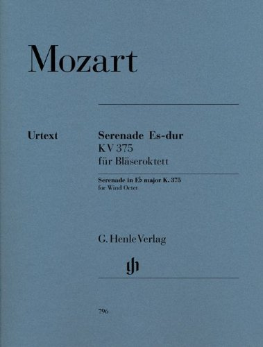 HENLE VERLAG MOZART W.A. - SERENADE IN EB MAJOR K. 375 Klassische Noten Blasinstrumenten Ensemble