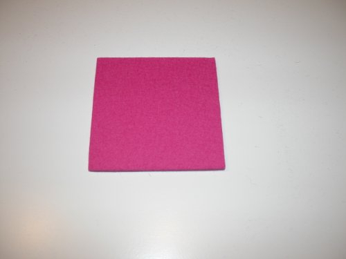 Filz Untersetzer 10 x 10 cm eckig pink Daff