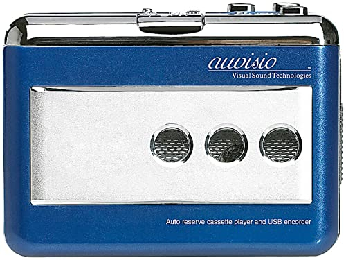 auvisio MP3 a cassetta: lettore di cassette USB portatile per registrazione MP3 con software (registrazione MP3 a cassetta, registrazione da USB a cassetta, registratore a cassette digitalizzatore)