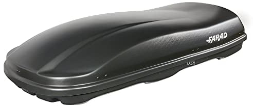 Farad Cofre de Techo Marlin 680L Negro Satinado - Doble Apertura Lateral, Homologación TÜV-GS, Garantía 5 años, Cerradura centralizada con Llave de Seguridad, Resistente a los Rayos UV