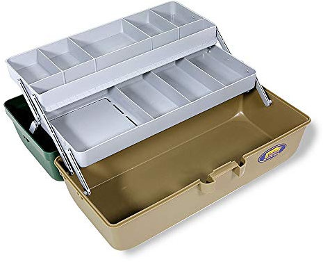 Lineaeffe Valigia Borsa Valigetta a 2 Piani 2 33.5 x 14.8 x 15.3 cm Porta Attrezzatura per Carpfishing e Altre Tecniche da Pesca