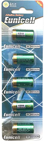 5 x Eunicell 4LR44 6v Alkaline Battery
