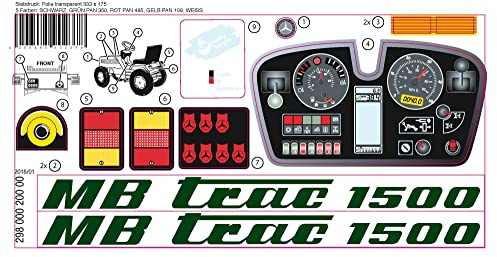 Rolly Toys Aufklebersatz für MB-Trac