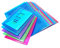 Rapesco 1498 Dokumentenmappe mit Druckknopf, A5, unterschiedliche Transparente Farben, 25 Stück