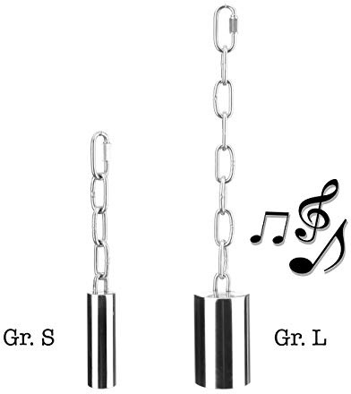 HappyBird | Glocke L aus Edelstahl für alle Sittiche und Papageien - Vogelglöckchen unzerstörbar