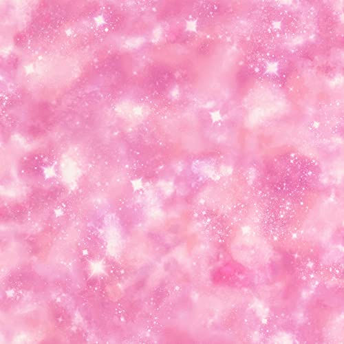 Rasch Tapete 273212 - Tapete mit Galaxie und Weltall-Print in Rosa Pink - 10,05m x 0,53m (LxB)