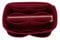 LEXSION Organisatorischer Tascheineinsatz aus Filz mit Reißverschluss, passend für Speedy-Neverfull-Tasche, Taschenformer, Rot (Weinrot), Large